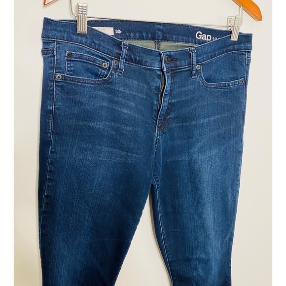 Gap Resolution Blue Stretch Legging Pants Cotton Denim Jeggings Skinny Fit 32 R - Picture 4 of 8